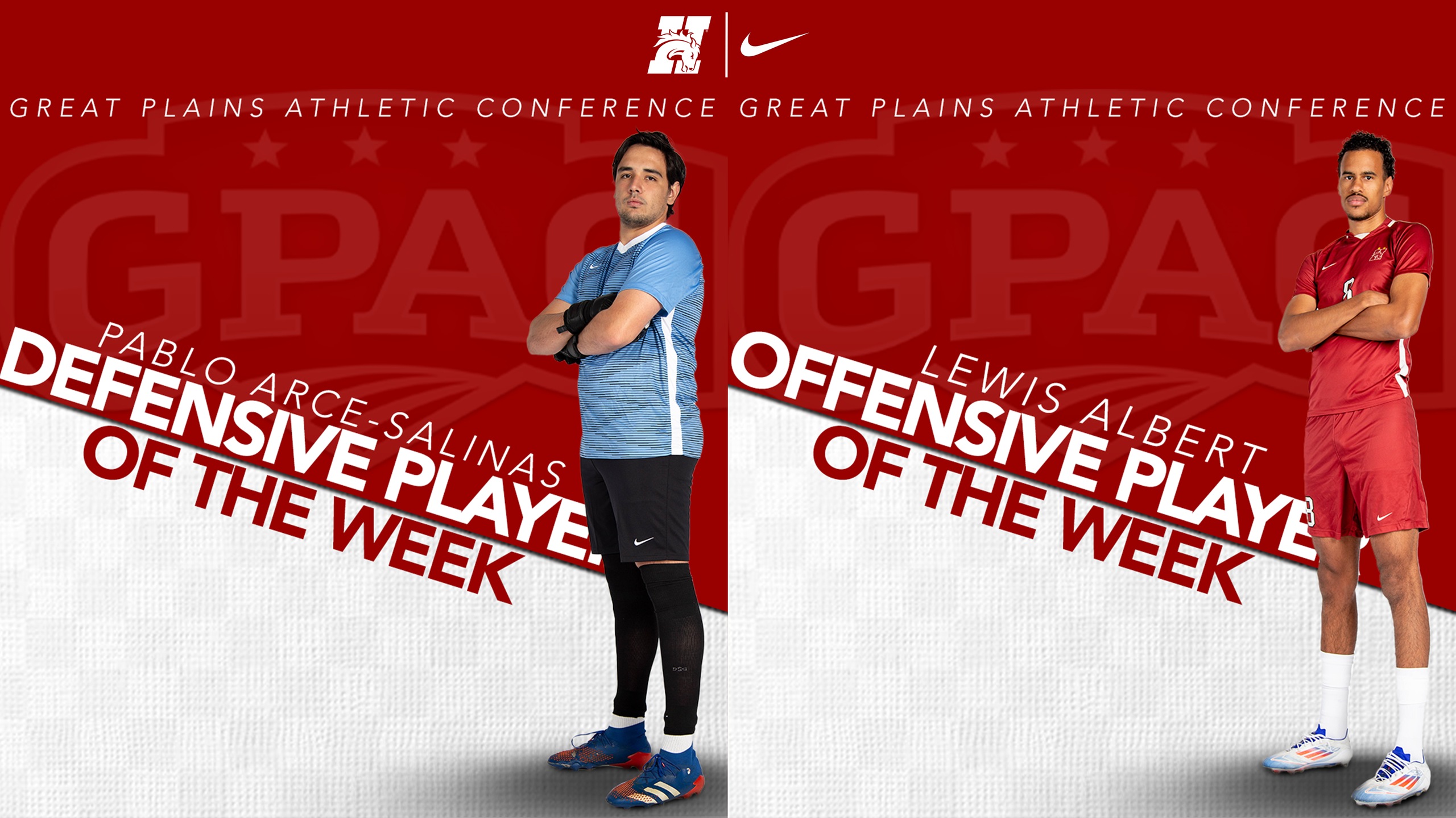 Albert and Arce-Salinas Win GPAC Player of the Week Awards