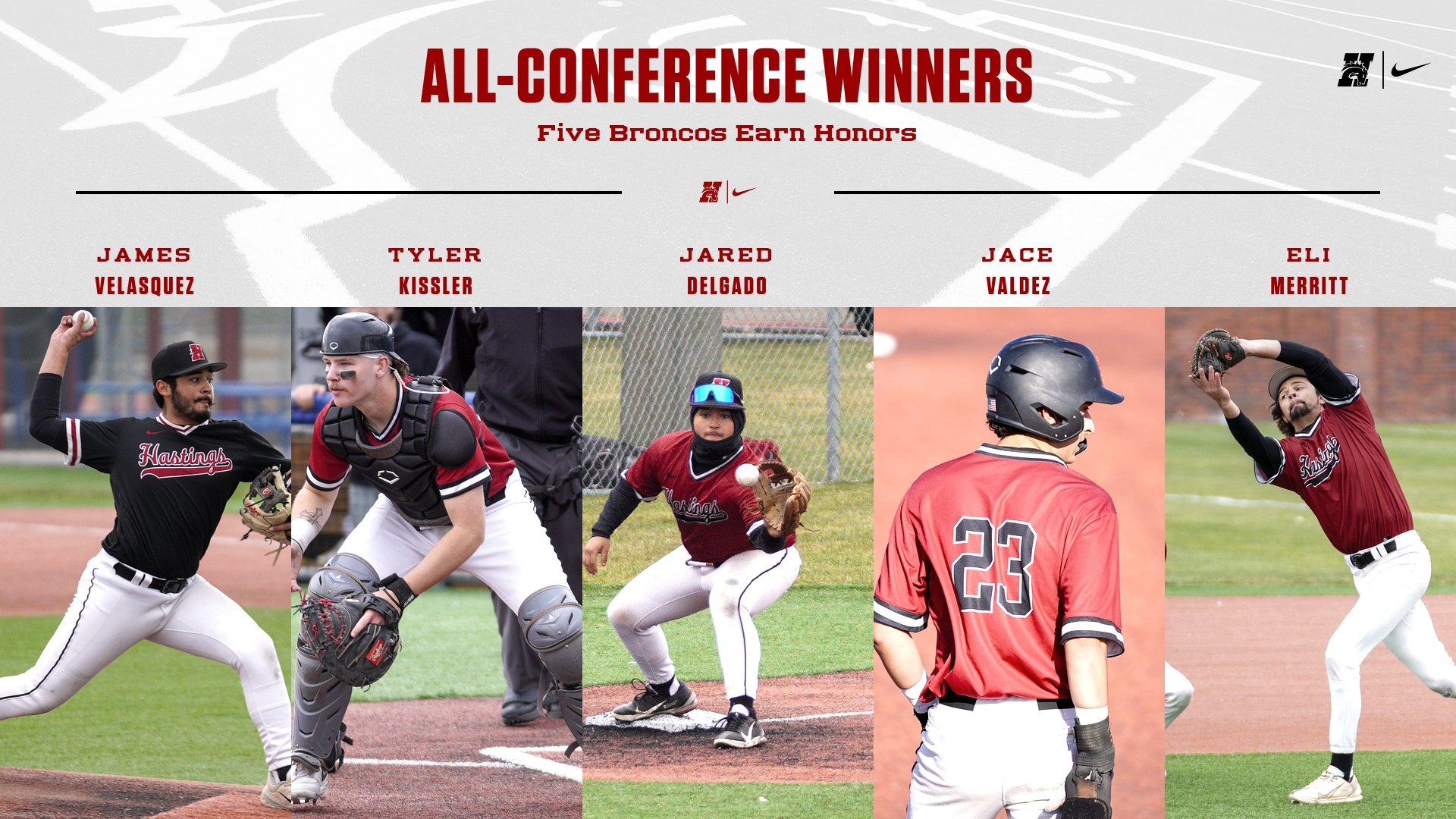 Baseball Lands Five on All-Conference List