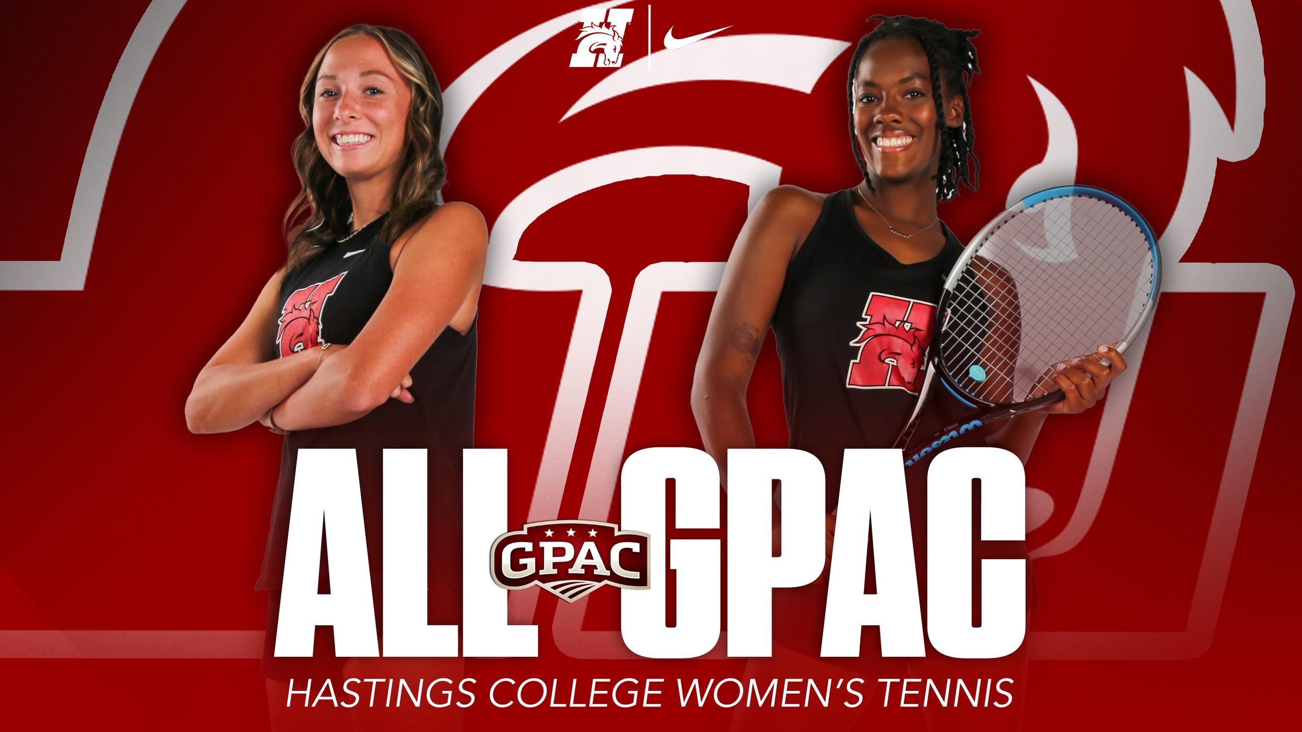 Harris and Benson Receive All-GPAC Women's Tennis Honorable Mention for Singles