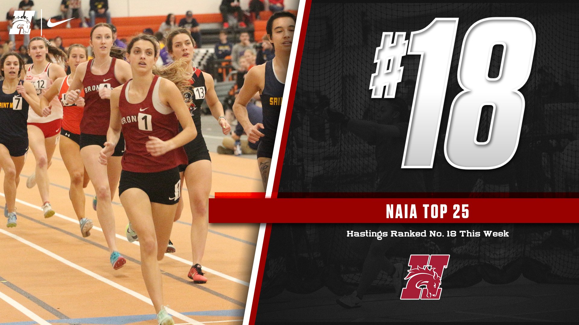 Women's Track and Field Ranked 18th in Top 25